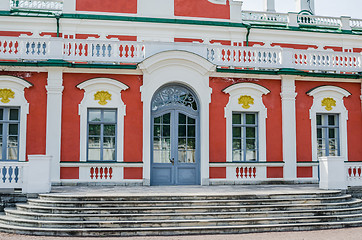 Image showing The facade of the Catherine Palace in the park Kadriorg