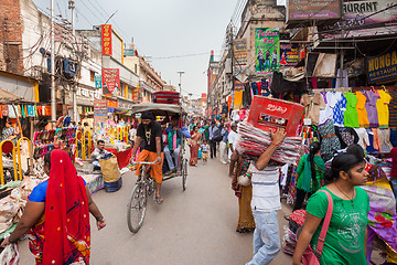 Image showing Street market, Varanasi