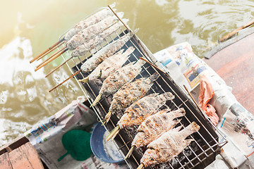 Image showing Tilapia baked with salt