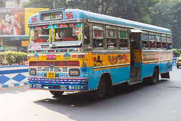 Image showing Kolkata (Calcutta) city bus