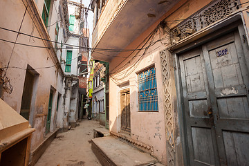 Image showing Varanasi alleyways