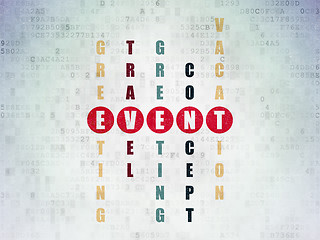 Image showing Entertainment, concept: Event in Crossword Puzzle