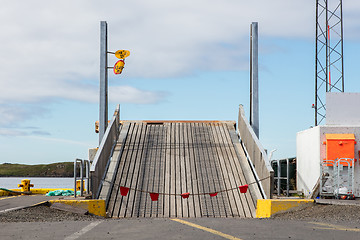 Image showing Ramp in a small harbour