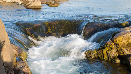 Image showing Close-up view of a water fall