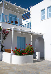 Image showing cyclades greek architecture guest house motel hotel