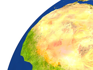 Image showing Country of Niger satellite view