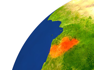 Image showing Country of Congo satellite view