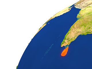 Image showing Country of Sri Lanka satellite view