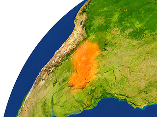 Image showing Country of Paraguay satellite view