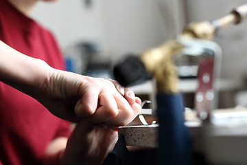 Image showing Jeweler. Studio jewelery.