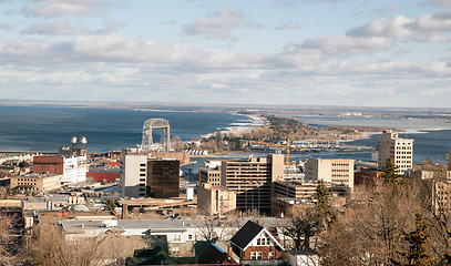 Image showing Duluth Minnesota Downtown City Skyline Port City Lake Superior