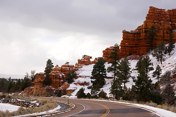 Image showing Red Canyon Dixie National Forest Panguitch Utah