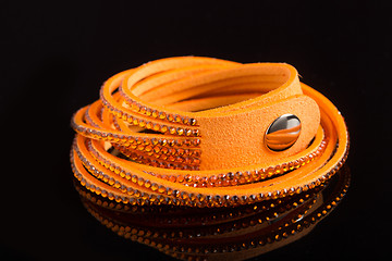 Image showing braided leather bracelet