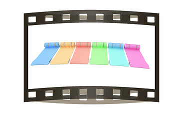 Image showing karemats. 3D illustration. The film strip