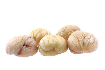 Image showing fresh edible chestnuts