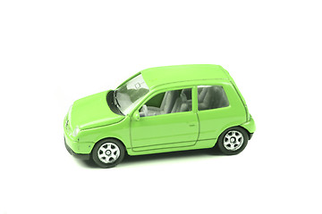 Image showing green car toy