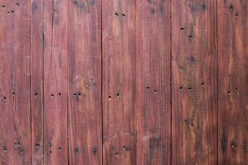 Image showing Red wooden panel