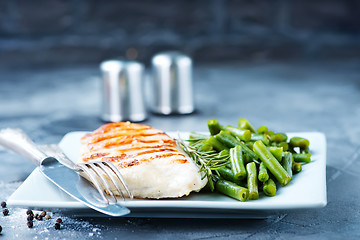 Image showing chicken breast with bean