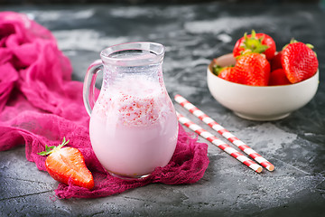 Image showing strawberry drink