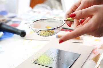 Image showing Shop for plastics, pigments painting