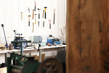 Image showing Workshop artistic metalwork.