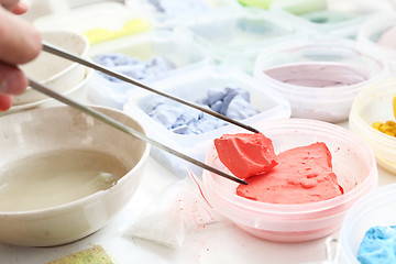 Image showing Shop for plastics, pigments painting