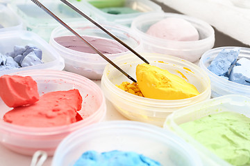 Image showing Shop for plastics, pigments painting