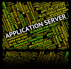 Image showing Application Server Indicates Computer Servers And Applications