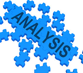 Image showing Analysis Puzzle Shows Verification And Testing