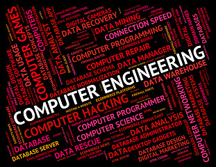 Image showing Computer Engineering Represents Digital Word And Web