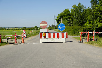 Image showing Road block