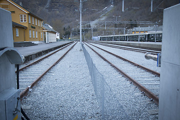 Image showing Norwegian Railway Tracks