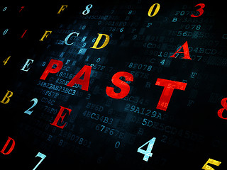 Image showing Time concept: Past on Digital background