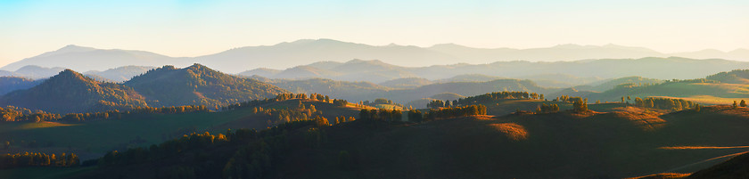 Image showing Beauty dawn in the mountains