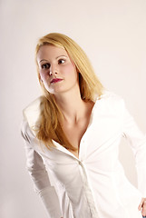 Image showing young blond woman