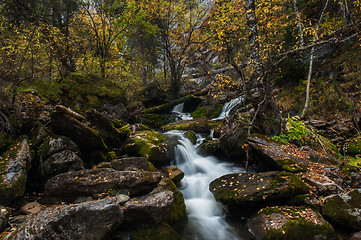 Image showing Waterfall on river Shinok