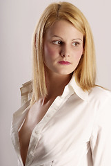 Image showing young blond woman