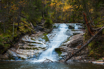 Image showing Waterfall on river Shinok