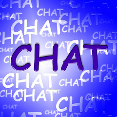 Image showing Chat Words Represents Text Chatting And Talking