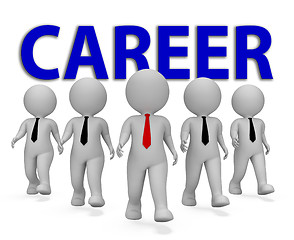 Image showing Career Businessmen Represents Job Search 3d Rendering