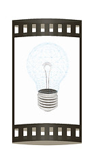 Image showing lamp. 3D illustration. The film strip