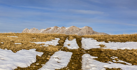 Image showing Mountain Without Snow in Winter