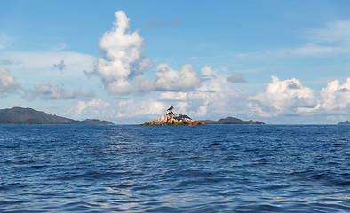 Image showing view to indian ocean and seychelles islands