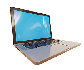 Image showing Laptop with Blank Screen