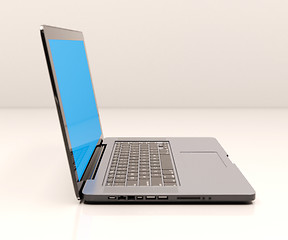 Image showing Laptop with Blank Screen