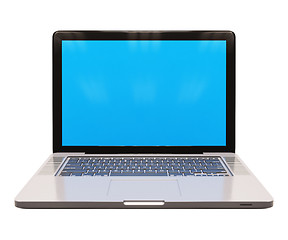 Image showing Laptop with Blank Screen