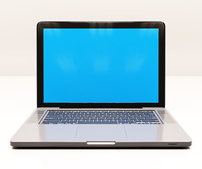 Image showing Laptop with Blank Screen