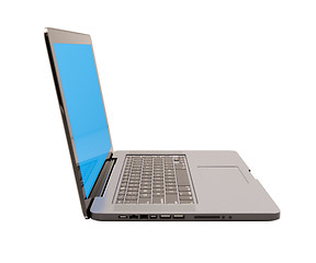 Image showing Laptop with Blank Screen