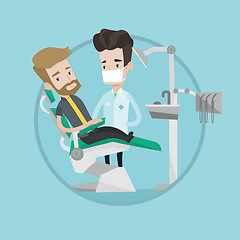 Image showing Patient and doctor at dentist office.