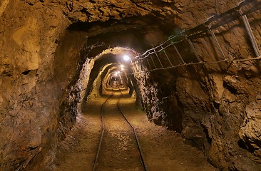 Image showing Old Mine Tunnel